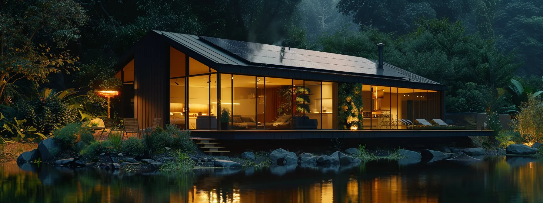 Sustainable River Cabin Design Incorporating Energy Efficient Features