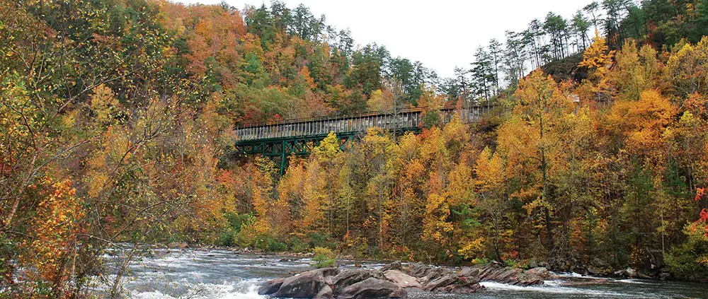 Ocoee River Rafting in the fall