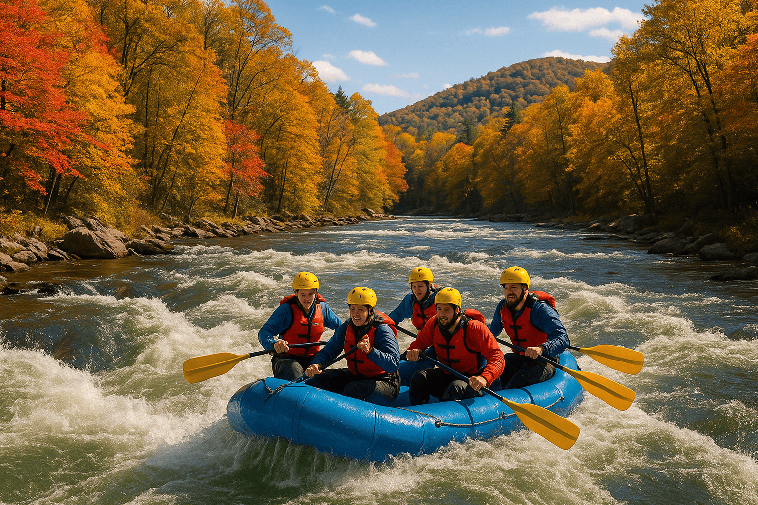 River Rafting Fall Fall Ocoee River Rafting With Outland Expeditions