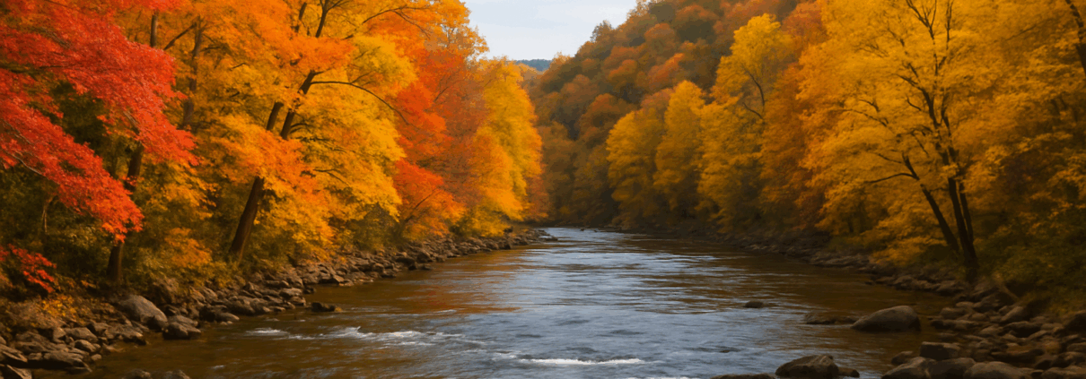 Ocoee River during the fall